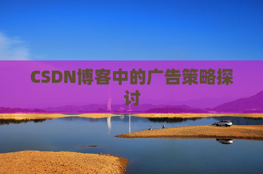 CSDN博客中的广告策略探讨